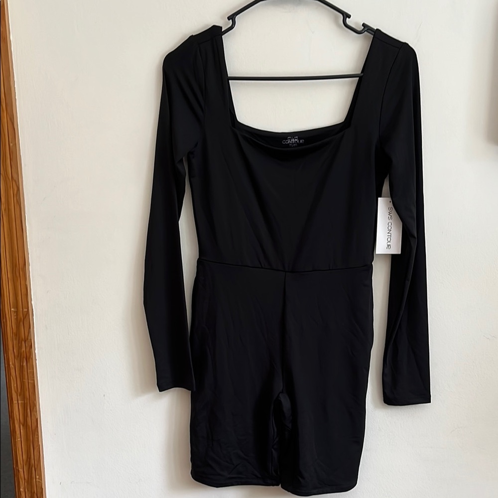 SWS CONTOUR Black Long Sleeve Romper